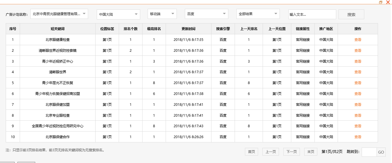 北京中青辰光眼健康管理有限公司