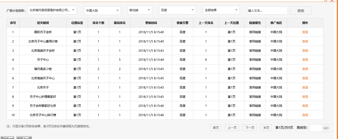 北京禧月阁母婴看护有限公司朝阳分公司