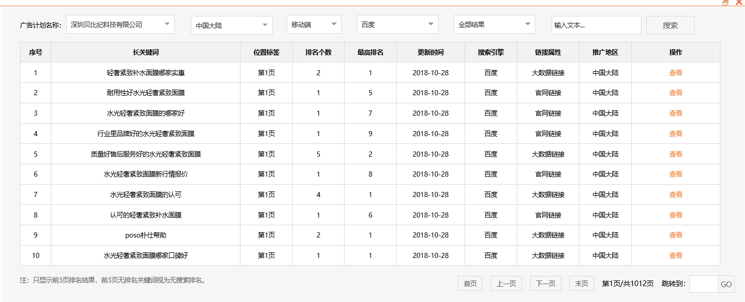 深圳贝比纪科技有限公司-关键词优化-犀牛云网赢战车
