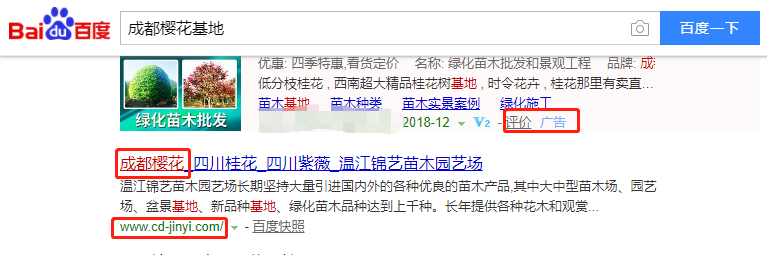 温江锦艺苗木园艺场-关键词优化-犀牛云网赢战车