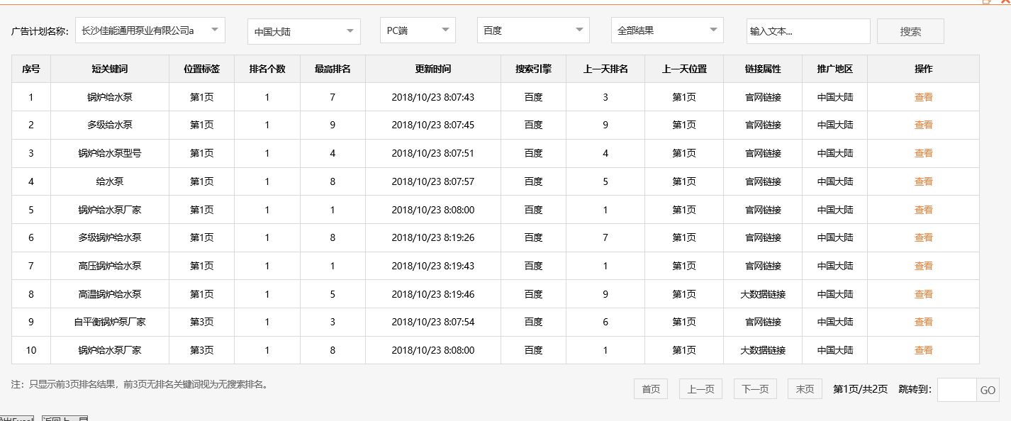 长沙佳能通用泵业有限公司-关键词优化-犀牛云网赢战车