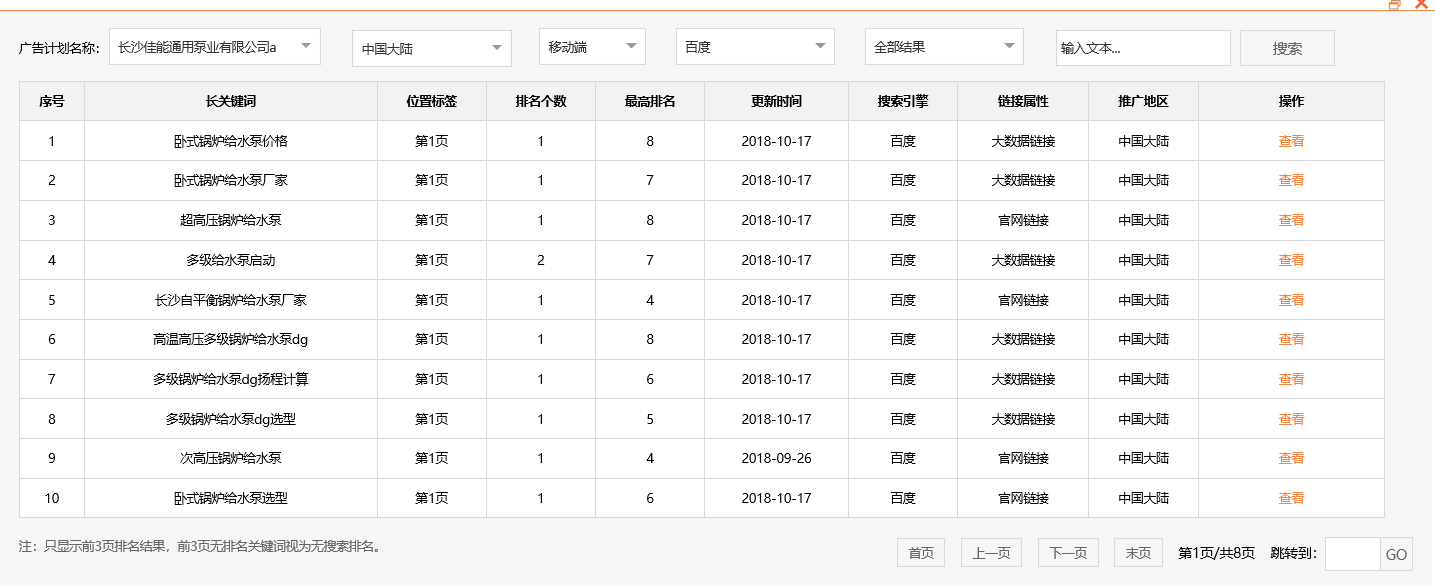 长沙佳能通用泵业有限公司-关键词优化-犀牛云网赢战车