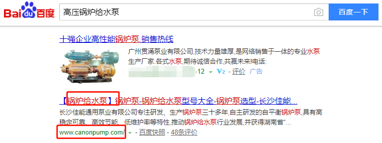 长沙佳能通用泵业有限公司-关键词优化-犀牛云网赢战车