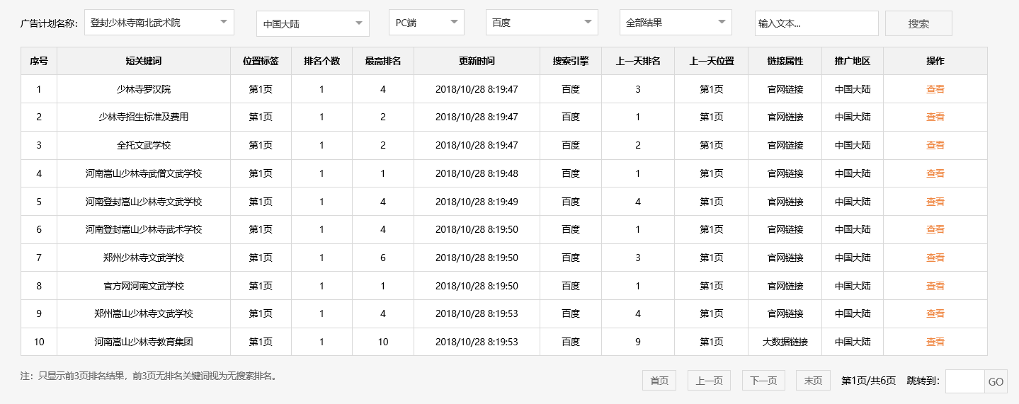 登封少林寺南北武术院