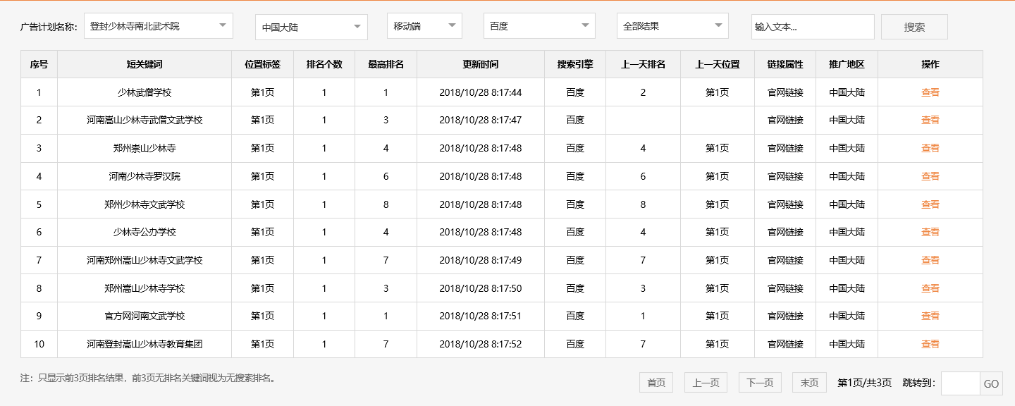 登封少林寺南北武术院