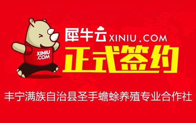 【北京】犀牛云正式签约丰宁满族自治县圣手蟾蜍养殖专业合作社